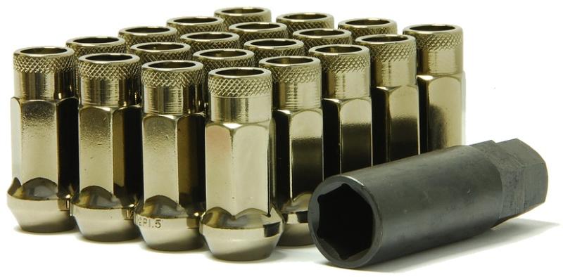Wheel Mate Muteki SR48 Open End Lug Nuts - Titanium 12x1.50 48mm