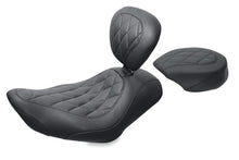 Load image into Gallery viewer, Mustang 04-21 Harley Wide Tripper Passenger Seat Diamond Stitch - Black