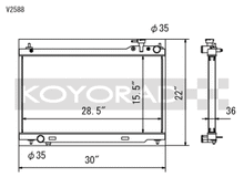 Load image into Gallery viewer, Koyo 03-07 Infiniti G35 Coupe / 03-06 G35 Sedan VQ35DE (MT) Radiator