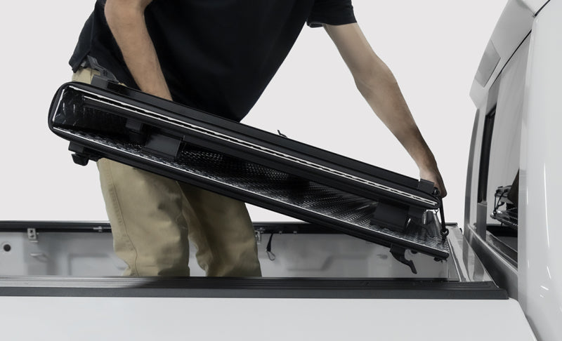 Access LOMAX 2024 Toyota Tacoma 5ft Bed Folding Hard Cover - Black Urethane