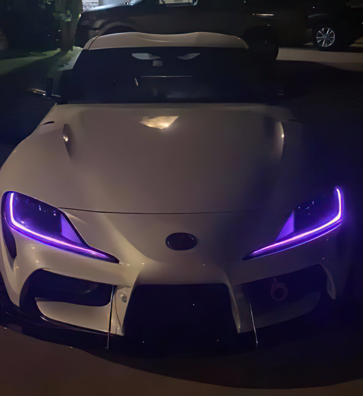 Oracle 20-21 Toyota Supra GR RGB+A Headlight DRL Upgrade Kit - ColorSHIFT w/o Controller