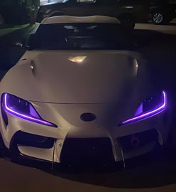 Oracle 20-21 Toyota Supra GR RGB+A Headlight DRL Upgrade Kit - ColorSHIFT w/o Controller