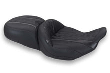 Load image into Gallery viewer, Mustang 23-26 Harley CVO Road Glide, Street Glide, Deluxe Diamond ST 1pc 2Up Blk w/ GM Gray Thread