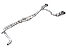 Load image into Gallery viewer, AWE Tuning 2021+ Cadillac Escalade 6.2L 0FG Dual Exit Exhaust System w/ 5in Diamond Blk Tips