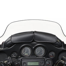 Load image into Gallery viewer, Willie &amp; Max 06-13 HD FL/FLH/FLT/FLHT Two Pouch Windshield Bag (21.25inL x 6.5inH x 2.25inD) - Black