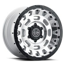 Load image into Gallery viewer, ICON Hammer Pro 17x8.5 / 5x5 / -6mm / 4.5in BS - Silver Machined