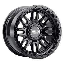 Weld Off-Road Swift 17x9in - 5x114.3 / 5x127 BP - ET-12 - 78.1mm CB - Gloss Black Wheel & Ring