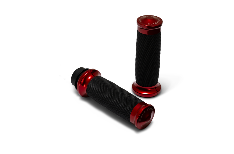 Performance Machine  08-23 Touring, 16-24 Softail TBW  Contour Handle Grip Set - Red