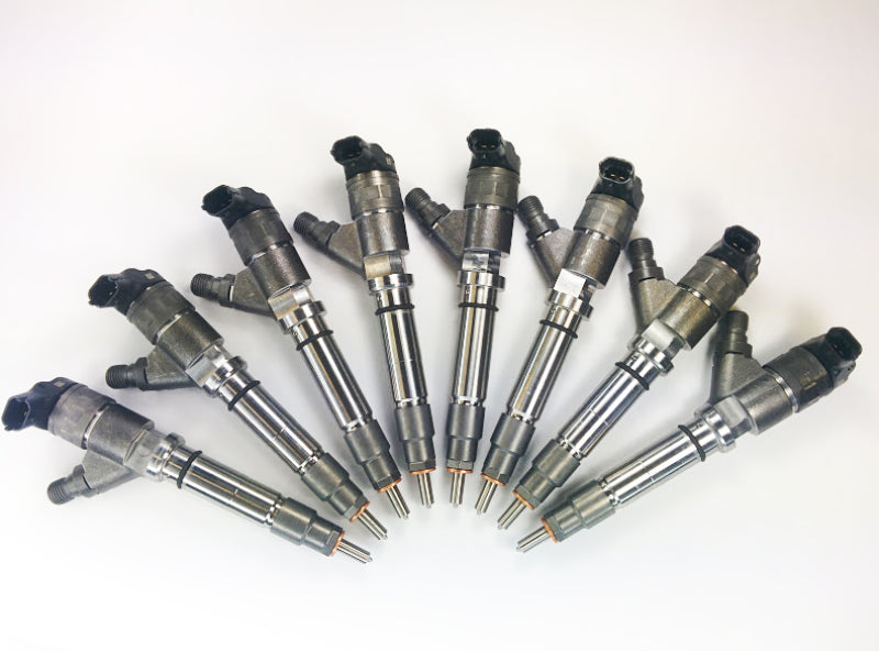 DDP 04.5-05 Chevrolet Duramax 6.6L LLY Reman Injector Set - 100hp (45% Over)