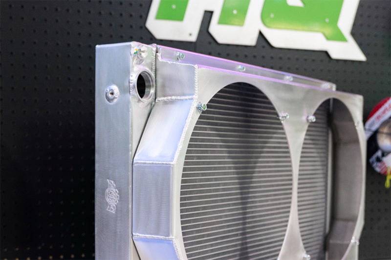 CSF Motorsport Radiator with Shroud - 14in SPAL Brushless Fans - Harnesses