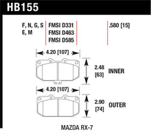 Load image into Gallery viewer, Hawk 93-95 Mazda RX-7 Blue 9012 Front Brake Pads