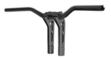 Load image into Gallery viewer, Performance Machine Phatbar H-Bar Assy, 9in Riser, 1-1/4in Bar, Int Wire, Gauge Mnt  - Black Ops