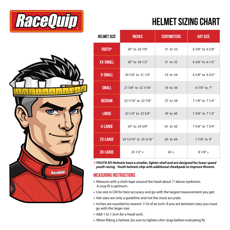 RaceQuip PRO25 SA2025 STEEL SML HELMET