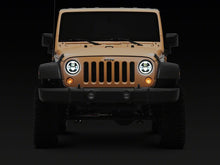 Load image into Gallery viewer, Raxiom 07-18 Jeep Wrangler Axial Series 7-Inch LED Headlights w DRL/ Black Housing - Clear Lens