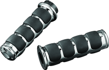 Load image into Gallery viewer, Kuryakyn ISO Grips Without Throttle Boss Dual Cable Chrome