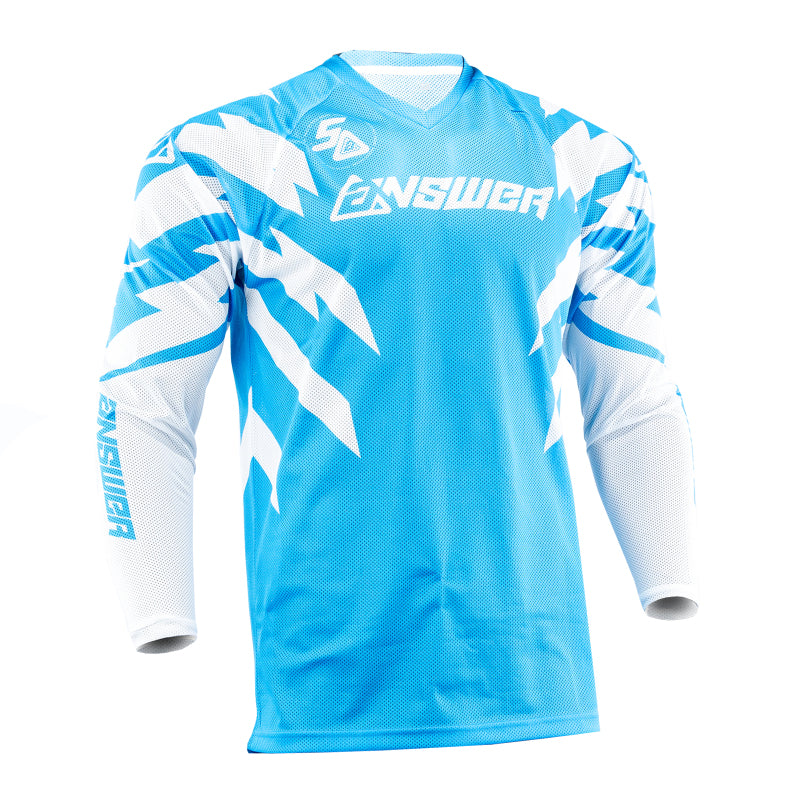 Answer 26 LE Syncron Rizz Vented Jersey Cyan/White/Black Youth - Large