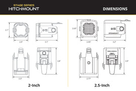 Diode Dynamics 21-23 F-150 Hitch Mount LED Pod Reverse Kit C1R