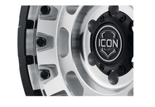 Load image into Gallery viewer, ICON Hammer Pro 17x8.5 / 5x5 / -6mm / 4.5in BS - Silver Machined