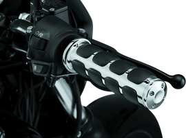 Kuryakyn ISO Grips Without Throttle Boss Throttle-By-Wire Chrome
