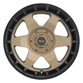 Weld Off-Road Ridge 17x9 - 5x114.3 / 5x127 BP - ET-12 - 78.1mm CB - Satin Bronze Wheel (Black Ring)