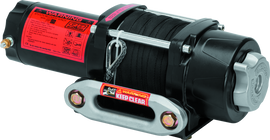 QuadBoss Winch Kit - 39ft x 3/16in Synthetic Rope - 3hp - Hawse Fairlead - Wired Remote - 2500lb