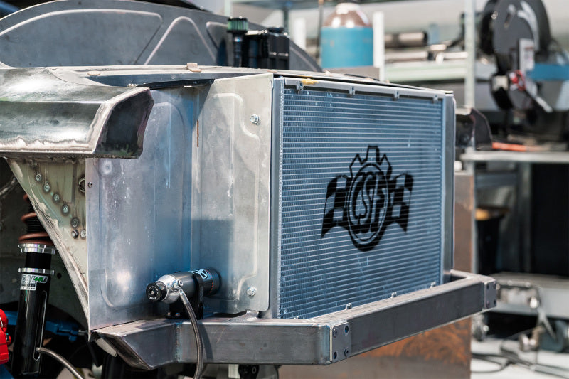 CSF Motorsport Radiator with Shroud - 14in SPAL Brushless Fans - Harnesses