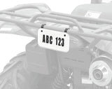 Quadboss ATV License Plate Kit - Black