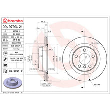 Load image into Gallery viewer, Brembo 12-16 Town &amp; Country/12-20 Dodge Grand Caravan/12-14 Volkswagen Routan Rear UV Coated Rotor