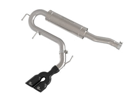 aFe Rebel Series 2-1/2in 304 Stainless Steel Cat-Back w/ Black Tip Ford Maverick 22-26 L4-2.5L FWD