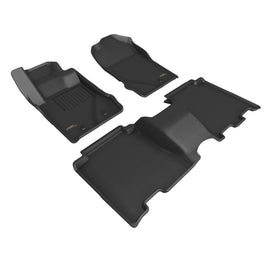 3D MAXpider 2026 Ford Bronco 4-Door (w/ Vinyl Floor) Kagu 1st & 2nd Row Floor Mat - Black (3pc)