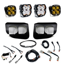 Load image into Gallery viewer, Baja Designs 20-22 Ford SD Squadron 2.0 Fog Pocket Kit SAE/Sport w/Upfitter (Driving/Combo) - Amber