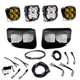 Baja Designs 20-22 Ford SD Squadron 2.0 Fog Pocket Kit SAE/Sport w/Upfitter (Driving/Combo) - Amber