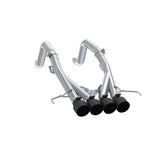 MBRP 14-19 Chevrolet Corvette 6.2L 3in Axle-Back Muffler Bypass Quad Exit Black Tips