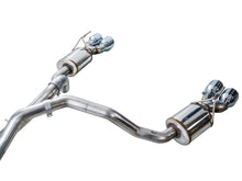 Load image into Gallery viewer, AWE Tuning 2021+ Cadillac Escalade 6.2L 0FG Dual Exit Exhaust System w/ 5in Chrome Silver Tips