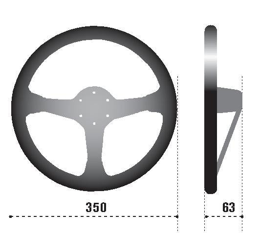 Sparco Steering Wheel L777 Suede Black