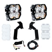Load image into Gallery viewer, Baja Designs 21-25 Ford Raptor Squadron Pro 2.0 A-Pillar Kit (Driving/Combo) - Clear