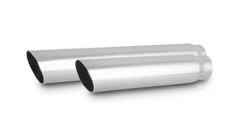 Vibrant 3in Round SS Truck/SUV Exhaust Tip (Single Wall Angle Cut) - 2.5in inlet 18in long