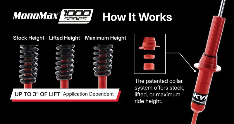 KYB 18-26 Jeep Wrangler JL 1000 Series Front Shock - 2-3in Lift