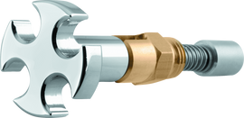 Bikers Choice S&S B E G Chrome Cross Enrichener With Chrome Cross Knob