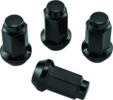 QuadBoss Lug Nuts 3/8in 24 - 14mm-Od - Black - Box of 4