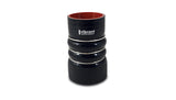 Vibrant 4 Ply Aramid Hump Hose w/3 SS Rings 6in ID x 8in Length - Black