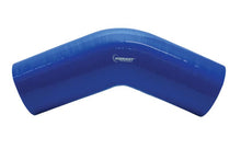 Load image into Gallery viewer, Vibrant 4 Ply Reinforced Silicone Elbow Connector - 1in ID x 8in Leg 45 Deg Elbow (BLACK)