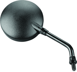 BikeMaster Round Mirror 6in Stem -10mm - Black