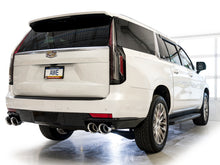 Load image into Gallery viewer, AWE Tuning 2021+ Cadillac Escalade 6.2L 0FG Dual Exit Exhaust System w/ 5in Chrome Silver Tips