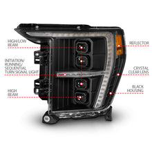 Load image into Gallery viewer, ANZO 21-23 Ford F-150 (w/Factory Halogen) Z-Series Full LED Proj Headlights - Driver Side ONLY