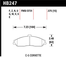 Load image into Gallery viewer, Hawk 97-13 Chevy Corvette Performance HT-10 Compound Front Brake Pads