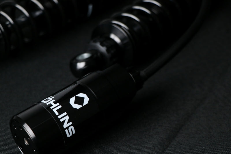 Ohlins 14-26 Harley FL Touring STX 36 Twin Blackline 12in Blk Reservoir Shocks - Heavy Duty Springs