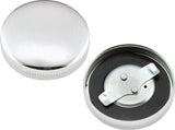 Bikers Choice 36-E73 Chrome Early Vented Gas Cap Single & Fatbob Tank Right Side Repl H-D 61103-36