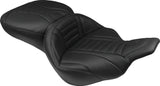 Mustang 97-07 Harley Electra Glide,Rd Glide Super Touring 1PC Seat Deluxe - Black