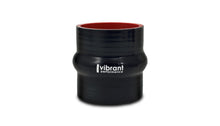 Load image into Gallery viewer, Vibrant 4 Ply Reinforced Silicone Hump Hose Connector - 4.5in I.D. x 3in long (BLACK)